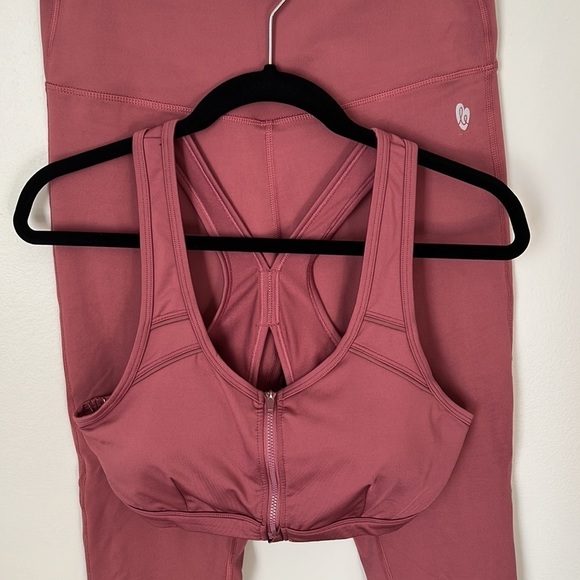 Deep Mauve Leggings & Sports Bra Set - Picture 2 of 10